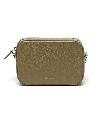 COCCINELLE Skórzana torebka w kolorze khaki - 21 x 17 x 6 cm rozmiar: onesize