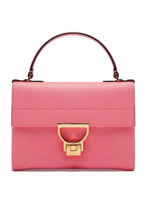 COCCINELLE Skórzana torebka w kolorze różowym - 22 x 15 x 2 cm rozmiar: onesize