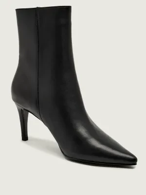 Coccinelle Skórzane botki na szpilce C-ME SMOOTH