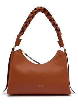 Coccinelle Skórzane hobo BOHEME GRANA DOUBLE