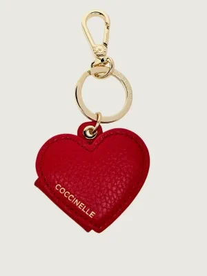 Coccinelle Skórzany brelok HEARTY
