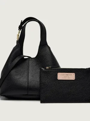 Coccinelle Skórzany kuferek + saszetka C-Easy