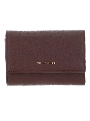 COCCINELLE Skórzany portfel w kolorze brązowym - 14 x 10 x 3 cm rozmiar: onesize