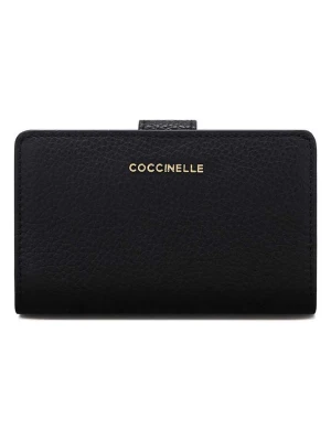 COCCINELLE Skórzany portfel w kolorze czarnym - 13 x 9 cm rozmiar: onesize