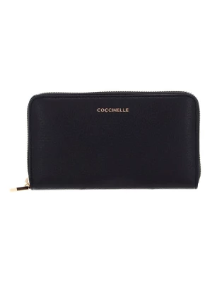 COCCINELLE Skórzany portfel w kolorze czarnym - 18 x 10 cm rozmiar: onesize