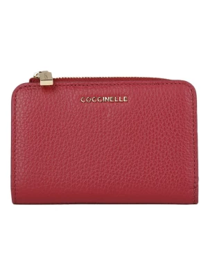 COCCINELLE Skórzany portfel w kolorze czerwonym - 13 x 9 cm rozmiar: onesize