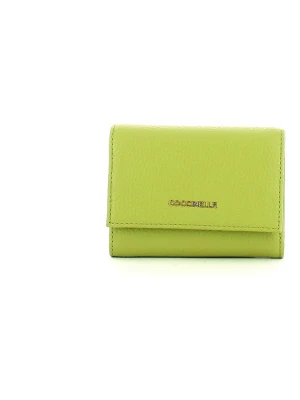 COCCINELLE Skórzany portfel w kolorze jasnozielonym - 12 x 9 x 2,5 cm rozmiar: onesize