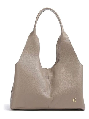 COCCINELLE Skórzany shopper bag w kolorze szarobrązowym - 39 x 24 x 16 cm rozmiar: onesize