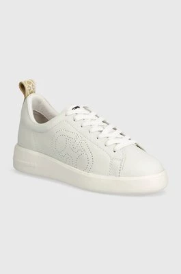 Coccinelle sneakersy skórzane kolor biały PWT 24 01 01 877