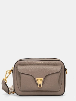 Coccinelle torebka crossbody damska skórzana brązowy