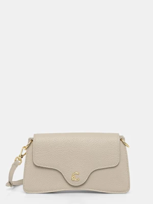 Coccinelle torebka crossbody damska skórzana beżowy
