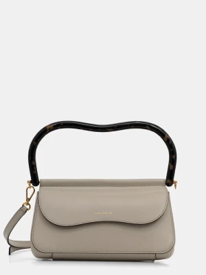 Coccinelle torebka crossbody damska skórzana beżowy