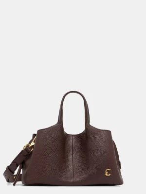 Coccinelle torebka crossbody damska skórzana bordowy