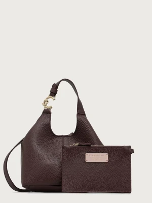 Coccinelle torebka crossbody damska skórzana bordowy