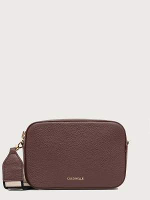 Coccinelle torebka crossbody damska skórzana bordowy