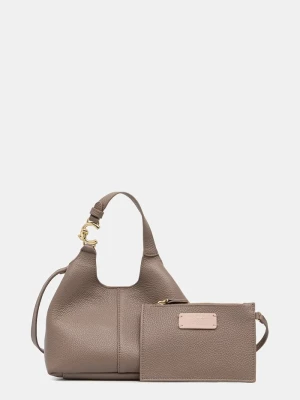 Coccinelle torebka crossbody damska skórzana brązowy