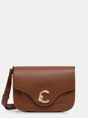 Coccinelle torebka crossbody damska skórzana brązowy