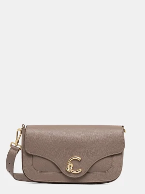 Coccinelle torebka crossbody damska skórzana brązowy