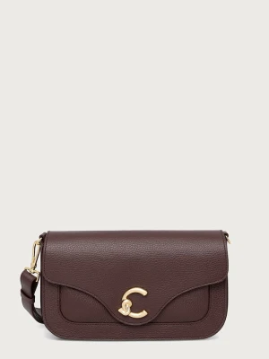 Coccinelle torebka crossbody damska skórzana fioletowy