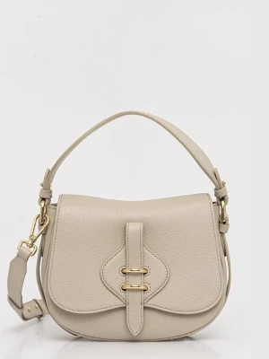 Coccinelle torebka crossbody damska skórzana MAVERY beżowy