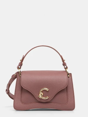 Coccinelle torebka crossbody damska skórzana różowy