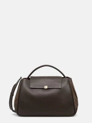 Coccinelle torebka crossbody damska skórzana zielony