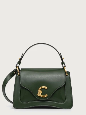 Coccinelle torebka crossbody damska skórzana zielony