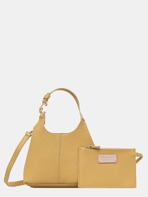 Coccinelle torebka crossbody damska skórzana żółty