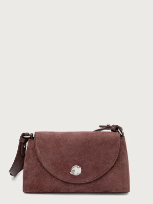 Coccinelle torebka crossbody damska zamszowa fioletowy