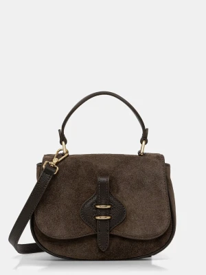 Coccinelle torebka crossbody damska zamszowa zielony