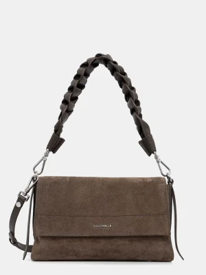 Coccinelle torebka crossbody damska zamszowa zielony
