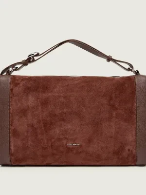 Coccinelle Torebka na ramię ELINOR | zamsz