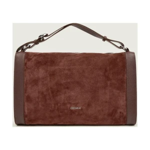 Coccinelle Torebka na ramię ELINOR | zamsz