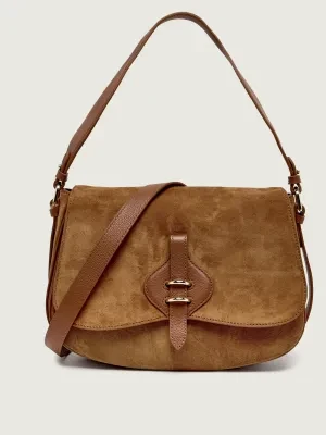 Coccinelle Torebka na ramię MAVERY | zamsz