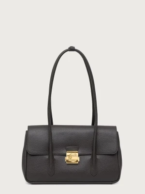 Coccinelle torebka shopper damska skórzana C-ME LOCK zielony