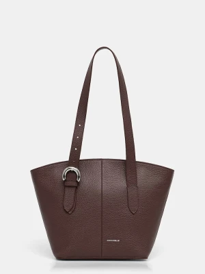 Coccinelle torebka shopper damska skórzana czerwony
