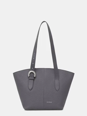 Coccinelle torebka shopper damska skórzana szary