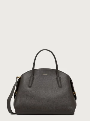 Coccinelle torebka shopper damska skórzana zielony