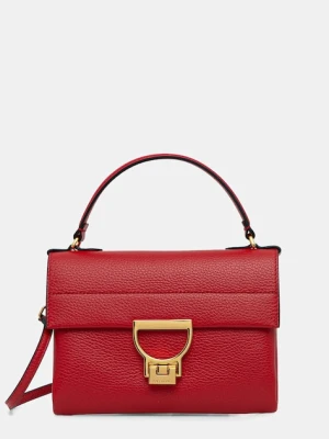 Coccinelle torebka skórzana Arlettis kolor czerwony E1 MD5 19 03 01