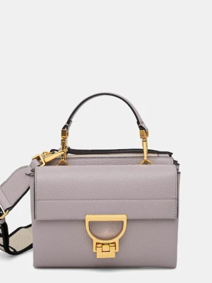 Coccinelle torebka skórzana Arlettis kolor szary E1 ND8 55 B7 01