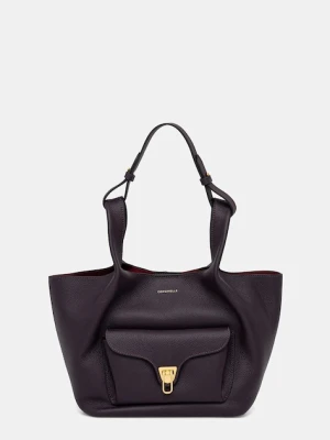 Coccinelle torebka skórzana BEAT kolor fioletowy E1.TDP.11.02.01