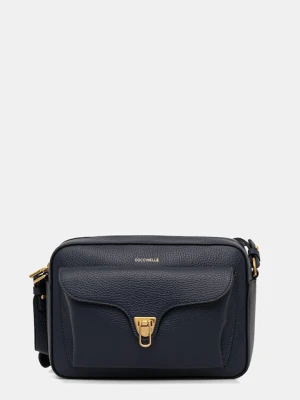 Coccinelle torebka skórzana COCCINELLE BEAT SOFT kolor granatowy E1.MF6.15.06.01