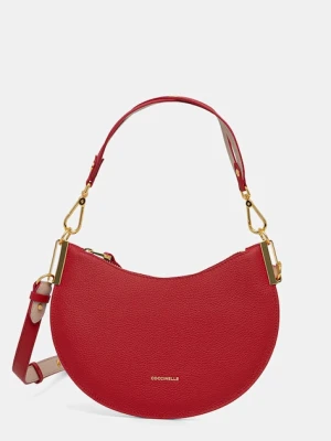 Coccinelle torebka skórzana COCCINELLESUNUP kolor czerwony E1.QKF.13.03.01