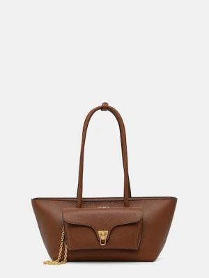 Coccinelle torebka skórzana DOUBLE BEAT kolor brązowy E1 T8A 11 03 01