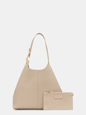 Coccinelle torebka skórzana kolor beżowy E1 SHA 11 01 01