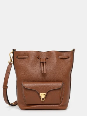 Coccinelle torebka skórzana kolor brązowy E1.TFK.23.02.01
