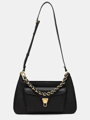 Coccinelle torebka skórzana kolor czarny E1.TFK.12.01.01