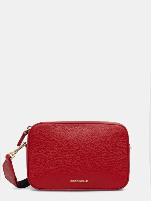 Coccinelle torebka skórzana kolor czerwony E5 MN5 55 I1 01