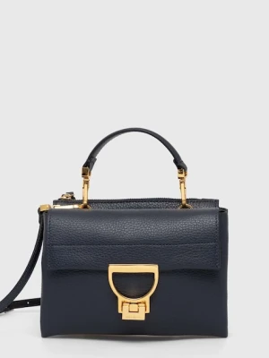 Coccinelle torebka skórzana kolor granatowy