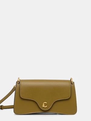 Coccinelle torebka skórzana kolor zielony E5.SSK.27.01.01